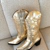 Shoes Billini | Danaro Boots - Gold Metallic