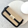Accessories Adorne | Hattie Weave Crossbody Bag - Natural/Black
